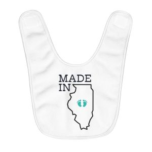 Made in Illinois | Fleece Baby Bib