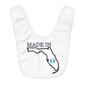 Made in Florida | Fleece Baby Bib