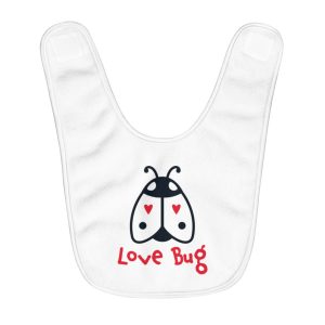 Love Bug | Fleece Baby Bib