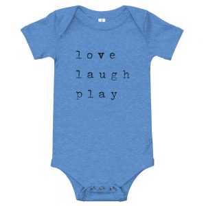 Love. Laugh. Play | Easy Change Onesie, Baby Bodysuit