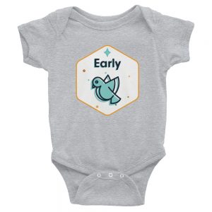 Early Bird | Easy Change Onesie, Infant Bodysuit