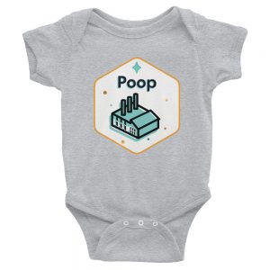 Poop Factory | Easy Change Onesie, Infant Bodysuit